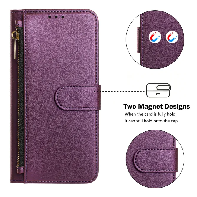 Étui Samsung Galaxy S26 Ultra Zip, 4 Cartes et Dragonne Amovible