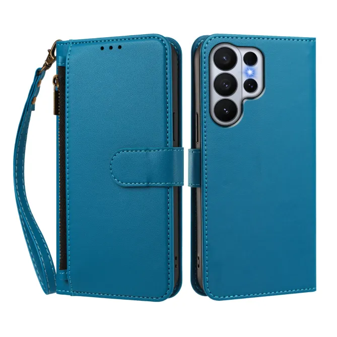 Étui Samsung Galaxy S26 Ultra Zip, 4 Cartes et Dragonne Amovible