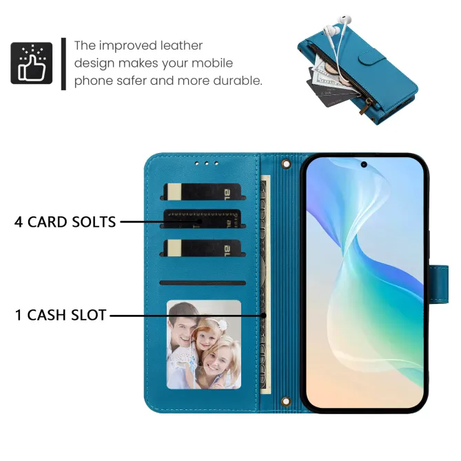 Étui Samsung Galaxy S26 Ultra Zip, 4 Cartes et Dragonne Amovible