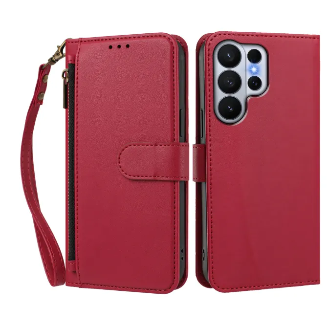 Étui Samsung Galaxy S26 Ultra Zip, 4 Cartes et Dragonne Amovible
