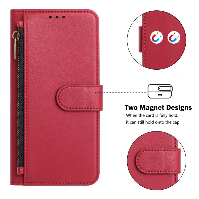 Étui Samsung Galaxy S26 Ultra Zip, 4 Cartes et Dragonne Amovible
