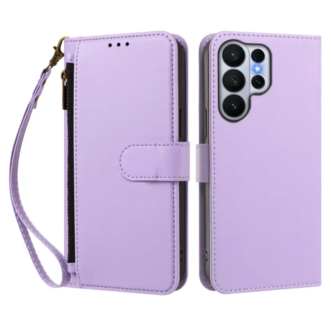 Étui Samsung Galaxy S26 Ultra Zip, 4 Cartes et Dragonne Amovible