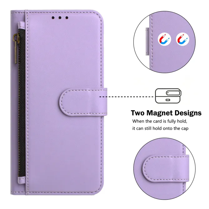 Étui Samsung Galaxy S26 Ultra Zip, 4 Cartes et Dragonne Amovible