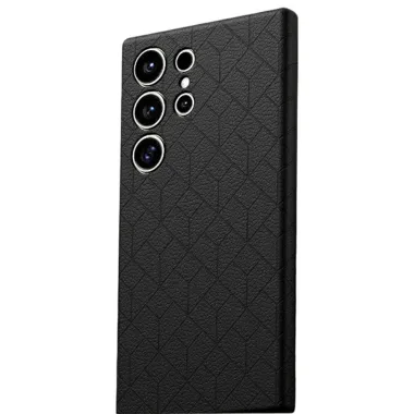 Coque Samsung Galaxy S26 Ultra Motif Géométrique Gravé Compatible MagSafe
