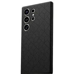 Coque Samsung Galaxy S26 Ultra Motif Géométrique Gravé Compatible MagSafe