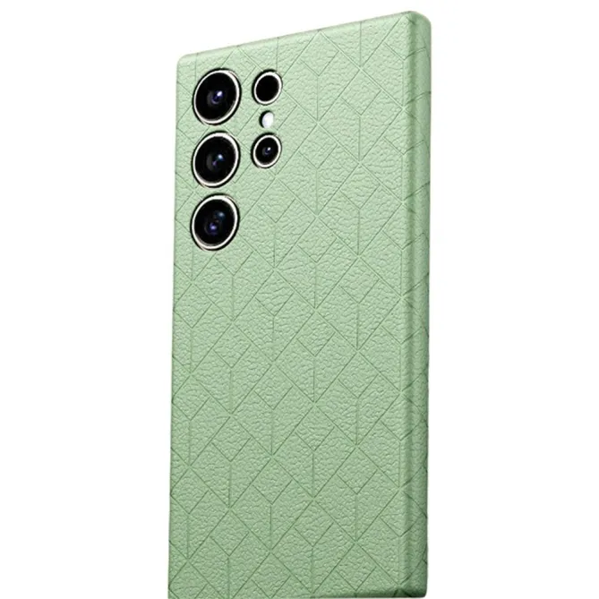 Coque Samsung Galaxy S26 Ultra Motif Géométrique Gravé Compatible MagSafe