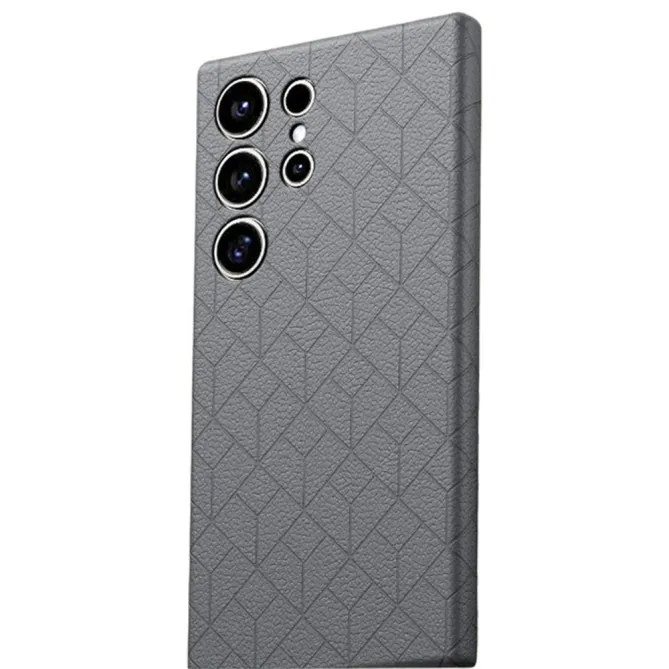 Coque Samsung Galaxy S26 Ultra Motif Géométrique Gravé Compatible MagSafe