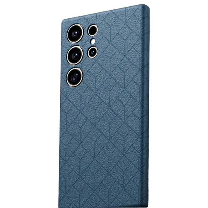 Coque Samsung Galaxy S26 Ultra Motif Géométrique Gravé Compatible MagSafe