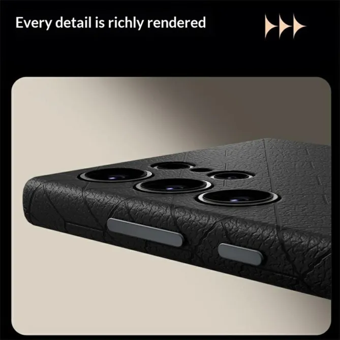 Coque Samsung Galaxy S26 Ultra Motif Géométrique Gravé Compatible MagSafe