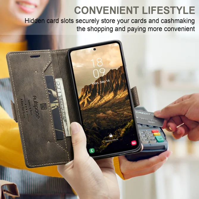 Étui Samsung Galaxy S26 Ultra A01 Anti-RFID avec Support Intégré