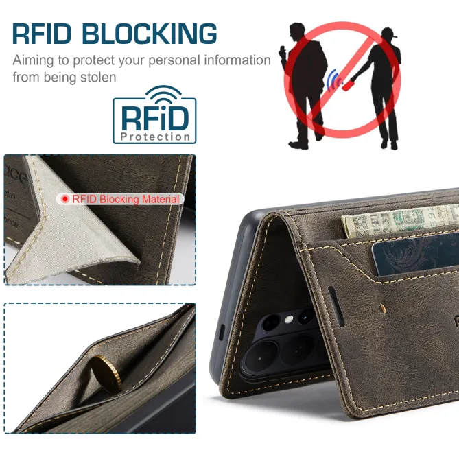 Étui Samsung Galaxy S26 Ultra A01 Anti-RFID avec Support Intégré