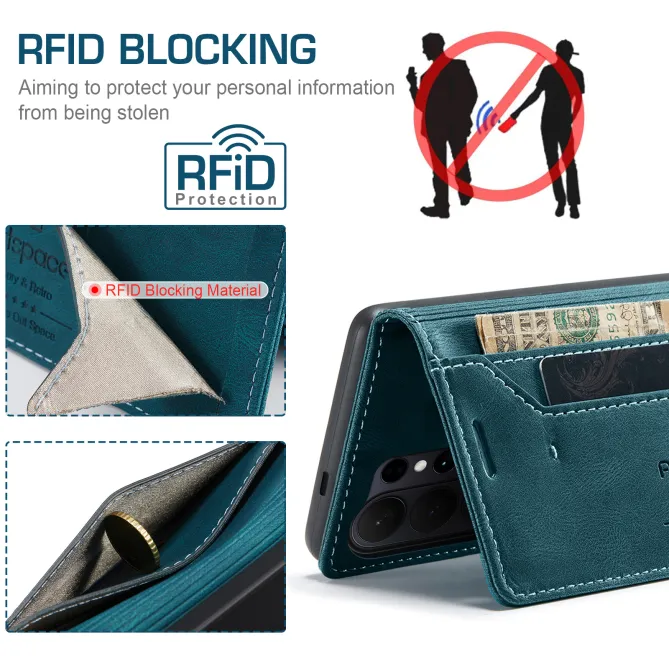 Étui Samsung Galaxy S26 Ultra A01 Anti-RFID avec Support Intégré
