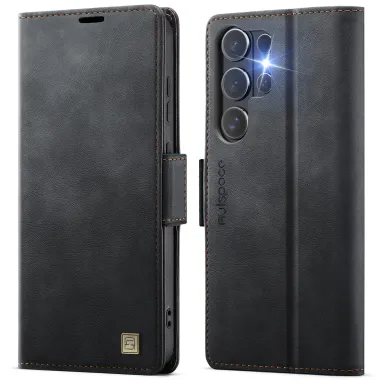 Étui Portefeuille S26 Ultra Cuir Rétro Anti-RFID