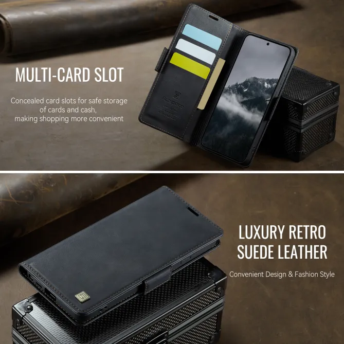 Étui Portefeuille S26 Ultra Cuir Rétro Anti-RFID