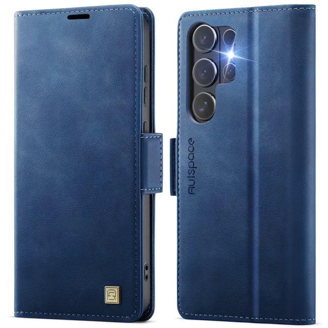 Étui Portefeuille S26 Ultra Cuir Rétro Anti-RFID