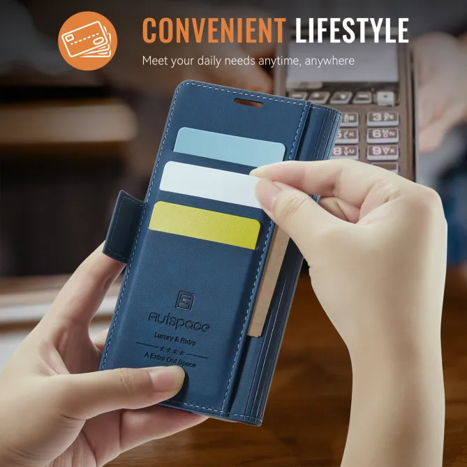 Étui Portefeuille S26 Ultra Cuir Rétro Anti-RFID