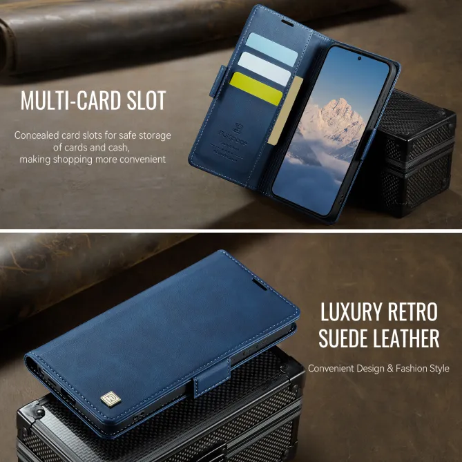 Étui Portefeuille S26 Ultra Cuir Rétro Anti-RFID
