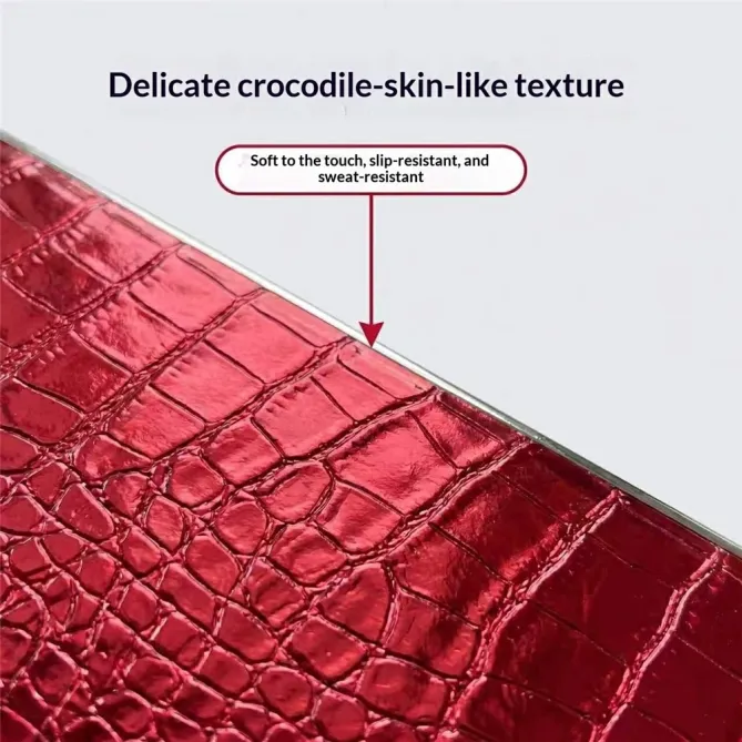 Coque S26 Ultra Effet Croco Contour Chromé