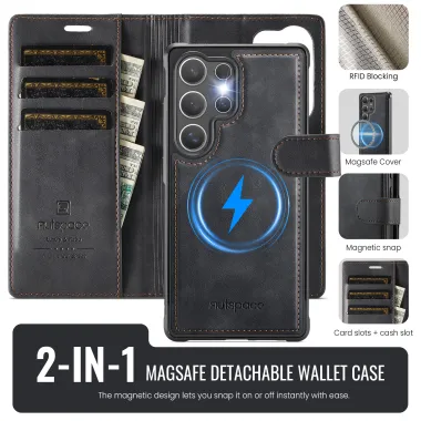 Housse Portefeuille Samsung Galaxy S26 Ultra Detachable Magnetique