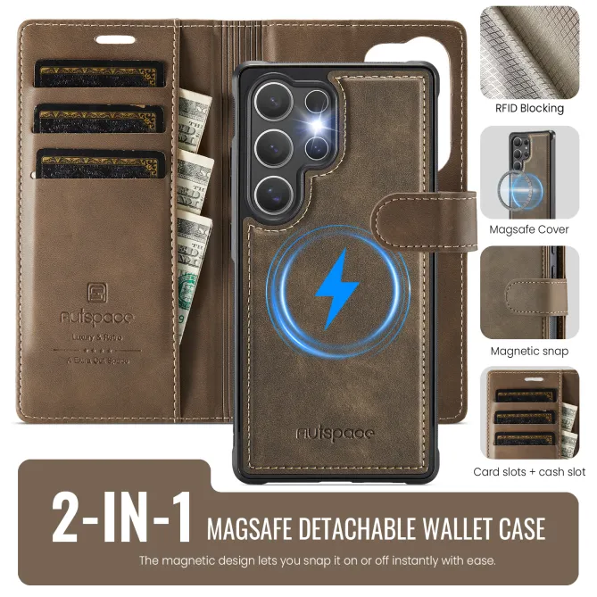 Housse Portefeuille Samsung Galaxy S26 Ultra Detachable Magnetique