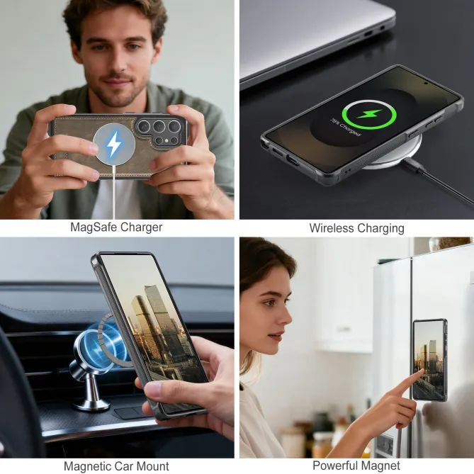 Housse Portefeuille Samsung Galaxy S26 Ultra Detachable Magnetique