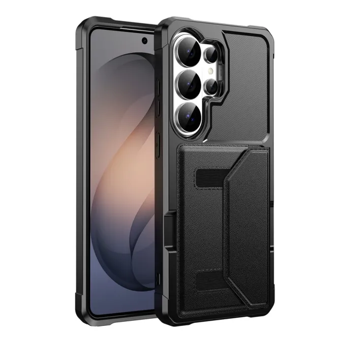 Coque Samsung Galaxy S26 Ultra Porte-Cartes à Fermeture Magnétique