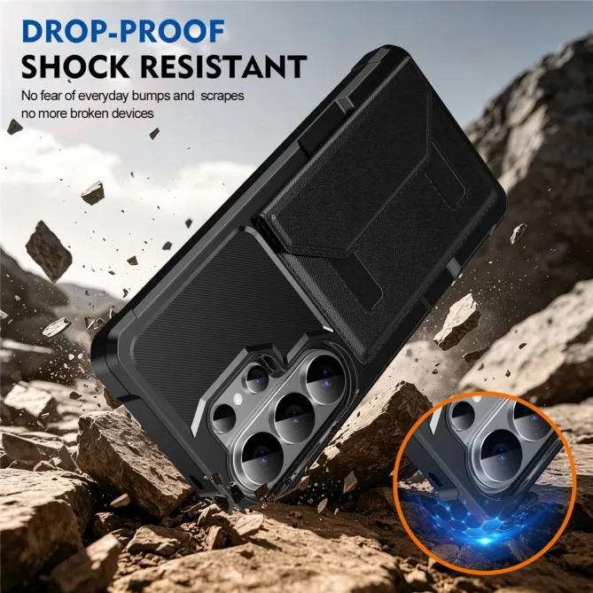 Coque Samsung Galaxy S26 Ultra Porte-Cartes à Fermeture Magnétique