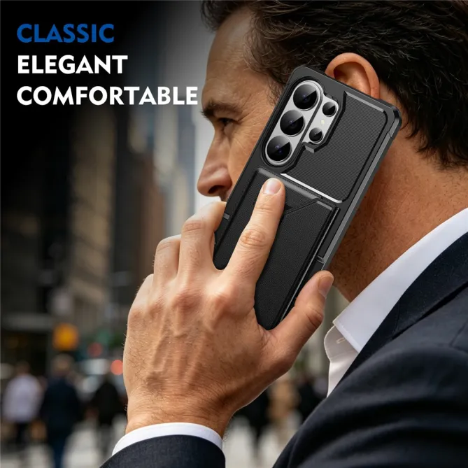 Coque Samsung Galaxy S26 Ultra Porte-Cartes à Fermeture Magnétique