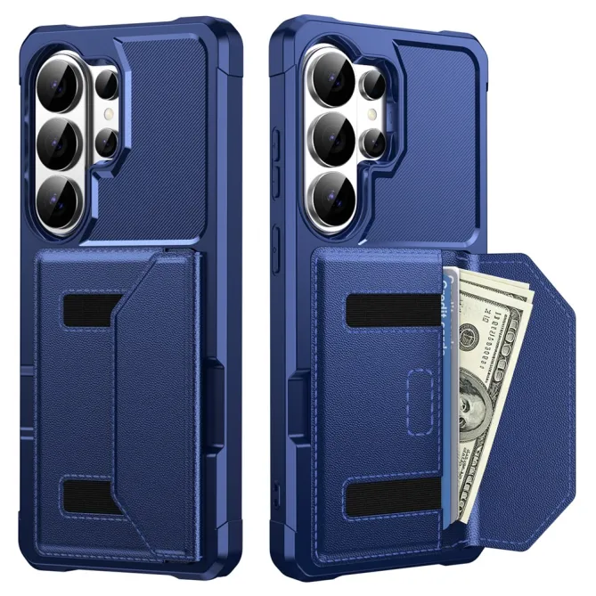 Coque Samsung Galaxy S26 Ultra Porte-Cartes à Fermeture Magnétique
