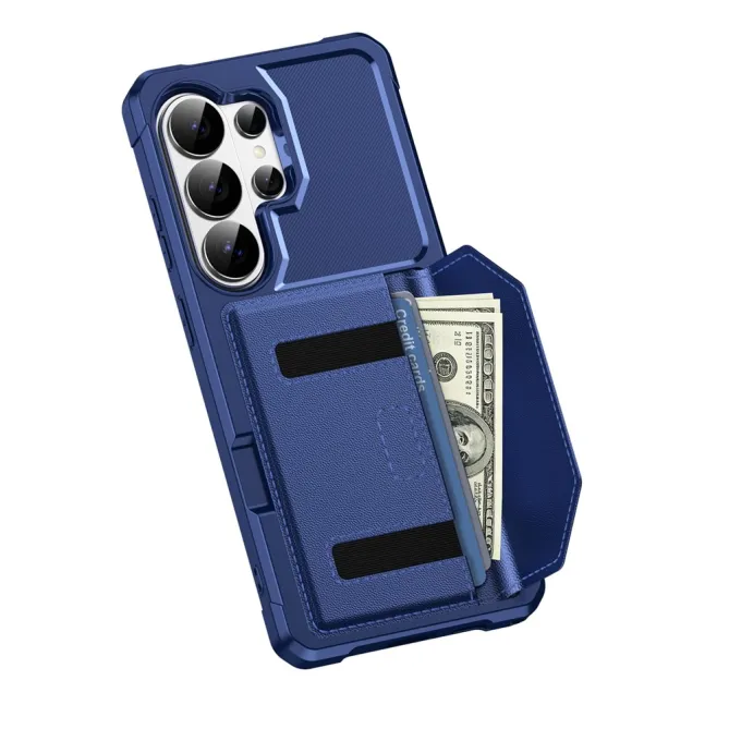 Coque Samsung Galaxy S26 Ultra Porte-Cartes à Fermeture Magnétique