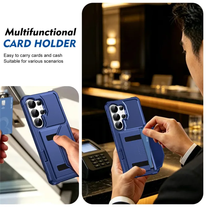 Coque Samsung Galaxy S26 Ultra Porte-Cartes à Fermeture Magnétique