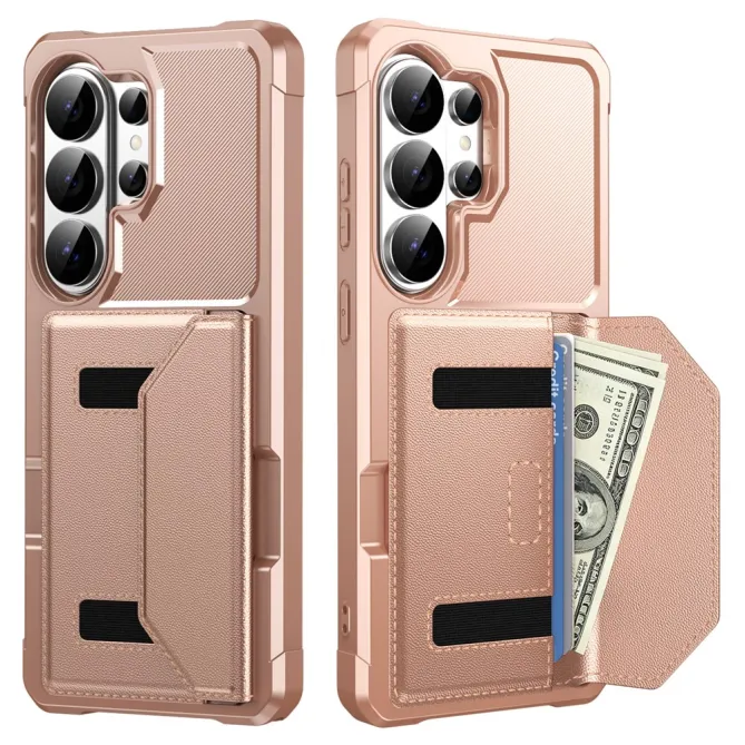 Coque Samsung Galaxy S26 Ultra Porte-Cartes à Fermeture Magnétique