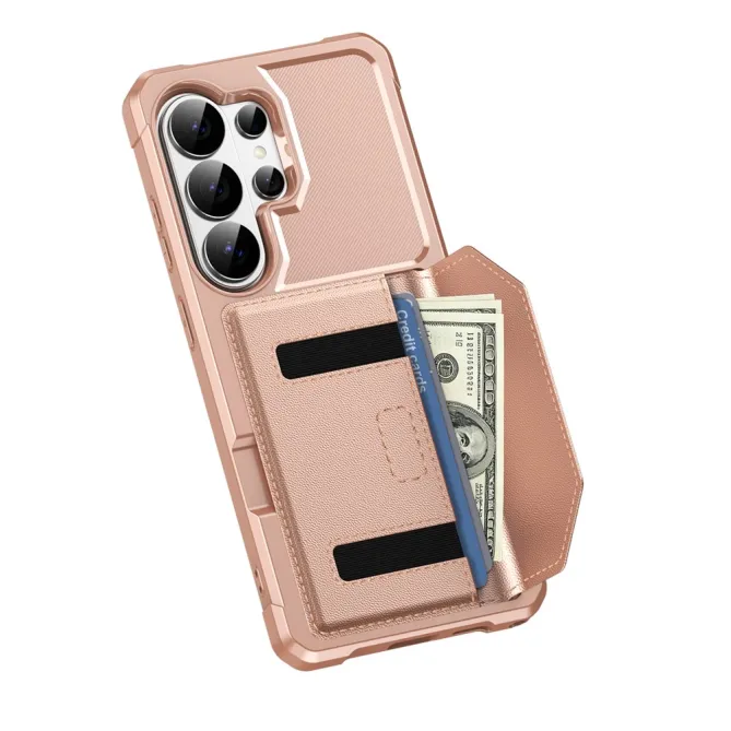 Coque Samsung Galaxy S26 Ultra Porte-Cartes à Fermeture Magnétique