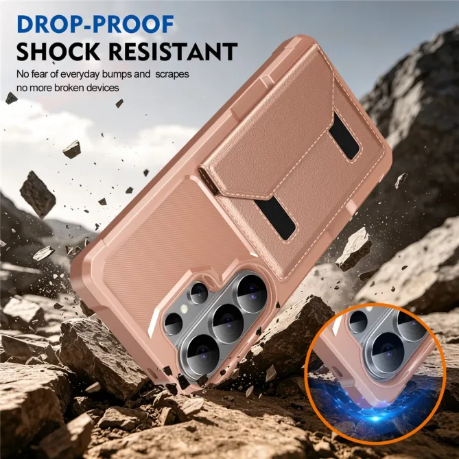 Coque Samsung Galaxy S26 Ultra Porte-Cartes à Fermeture Magnétique