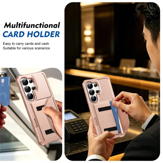 Coque Samsung Galaxy S26 Ultra Porte-Cartes à Fermeture Magnétique