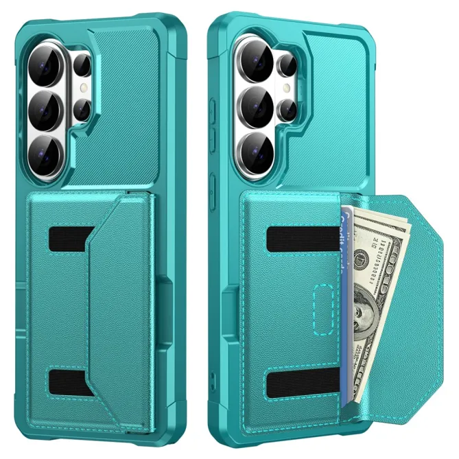 Coque Samsung Galaxy S26 Ultra Porte-Cartes à Fermeture Magnétique