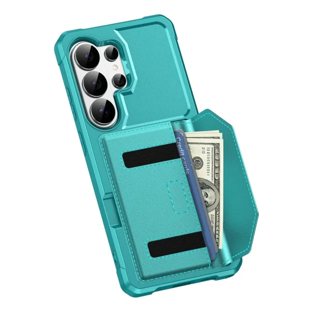 Coque Samsung Galaxy S26 Ultra Porte-Cartes à Fermeture Magnétique