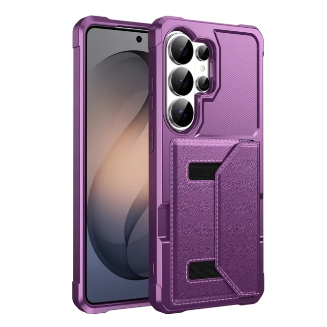 Coque Samsung Galaxy S26 Ultra Porte-Cartes à Fermeture Magnétique
