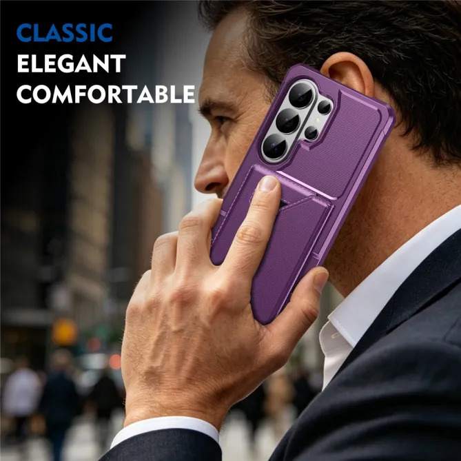 Coque Samsung Galaxy S26 Ultra Porte-Cartes à Fermeture Magnétique