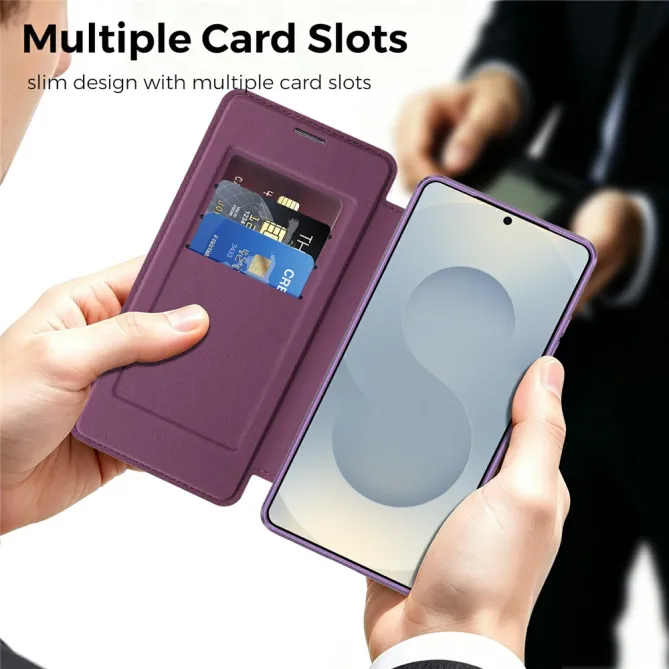 Étui Flip Samsung Galaxy S26 Ultra Motif Tissé Anti-RFID