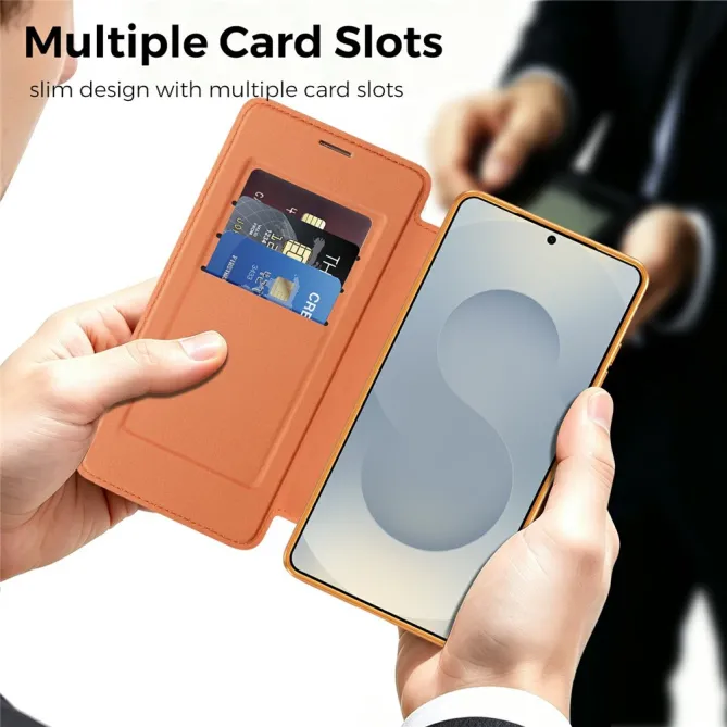 Étui Flip Samsung Galaxy S26 Ultra Motif Tissé Anti-RFID