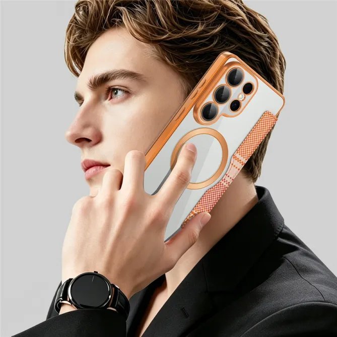 Étui Flip Samsung Galaxy S26 Ultra Motif Tissé Anti-RFID