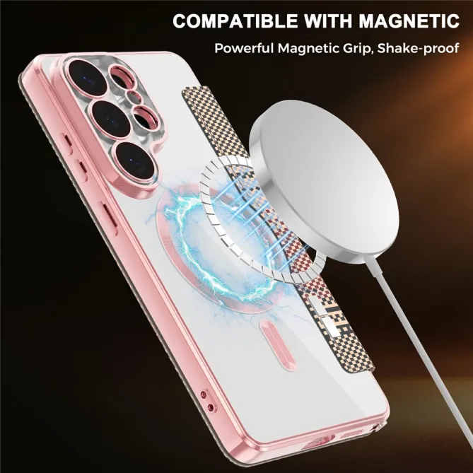 Étui Flip Samsung Galaxy S26 Ultra Motif Tissé Anti-RFID