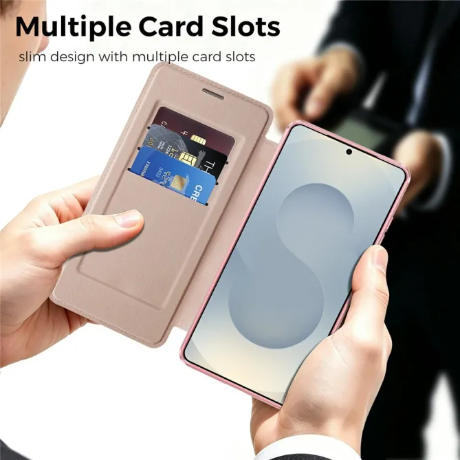 Étui Flip Samsung Galaxy S26 Ultra Motif Tissé Anti-RFID