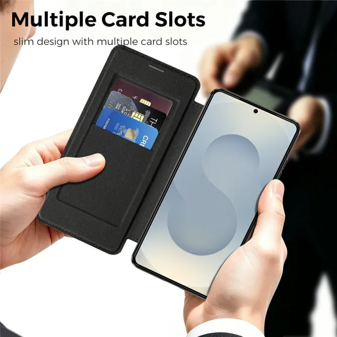 Étui Flip Samsung Galaxy S26 Ultra Motif Tissé Anti-RFID