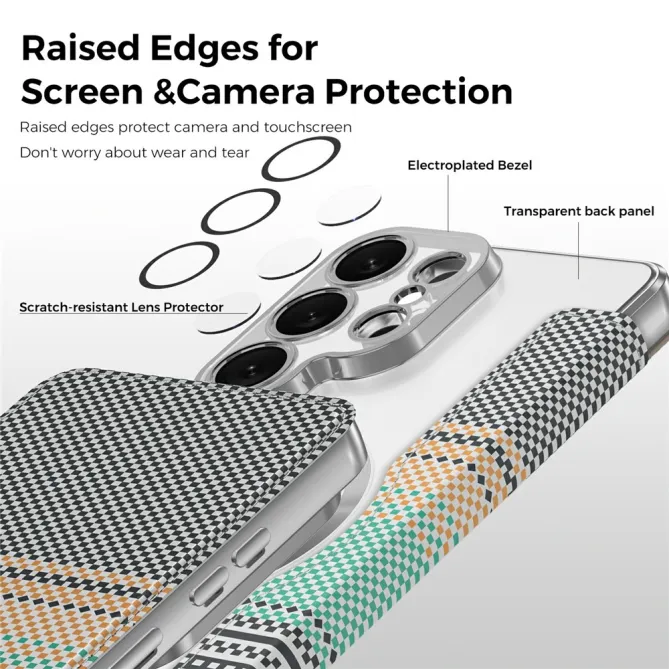 Étui Flip Samsung Galaxy S26 Ultra Motif Tissé Anti-RFID