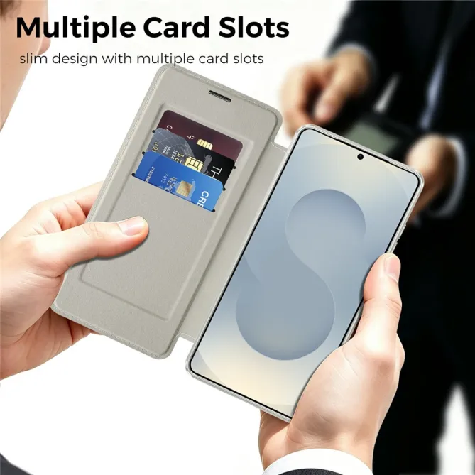 Étui Flip Samsung Galaxy S26 Ultra Motif Tissé Anti-RFID