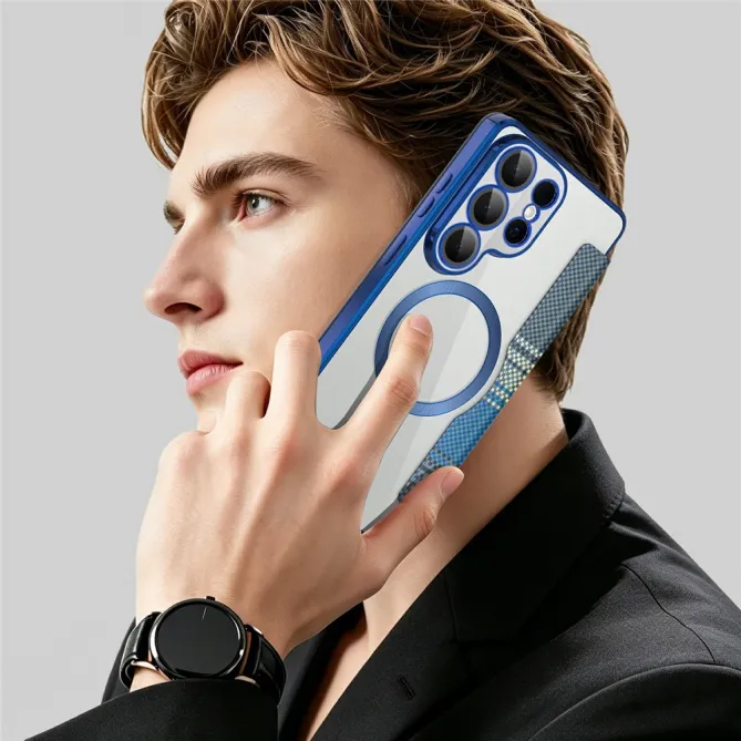 Étui Flip Samsung Galaxy S26 Ultra Motif Tissé Anti-RFID