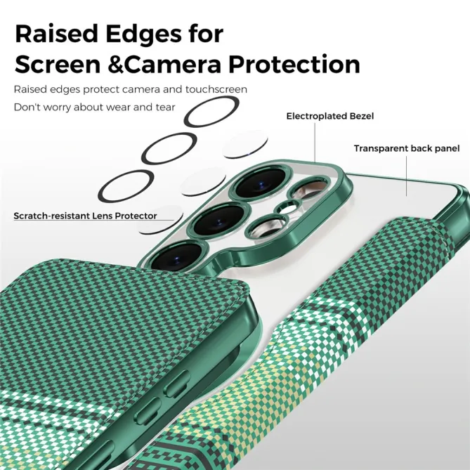 Étui Flip Samsung Galaxy S26 Ultra Motif Tissé Anti-RFID