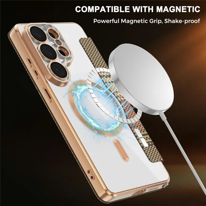 Étui Flip Samsung Galaxy S26 Ultra Motif Tissé Anti-RFID